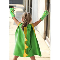 BrainGiggles Dinosaur Cloak Green and Yellow 