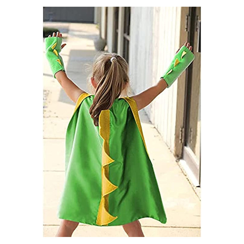 BrainGiggles Dinosaur Cloak Green and Yellow