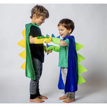 BrainGiggles Dinosaur Cloak Green and Yellow 