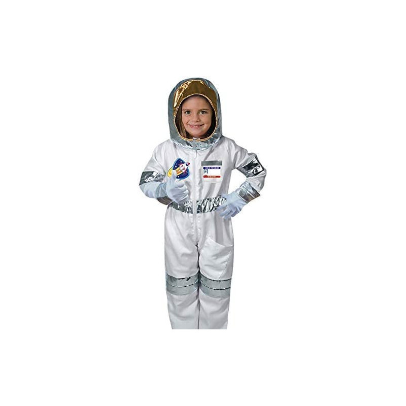 Brain Giggles Astronaut Costume for Costume Space Pretend Dress Up Role Play Set for Kids Cosplay Halloween Costume for Kids