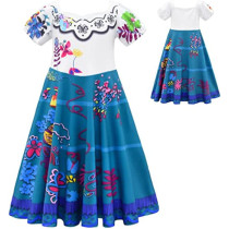 Brain Giggles Encanto Mirabel Dress for Girls Large 