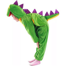 Jade Dinosaur Costume For Boys And Girls Dinosaur Jumpsuit Costume For KidS Party Bodysuit Cosplay Costume Large Green