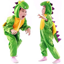 Jade Dinosaur Costume For Boys And Girls Dinosaur Jumpsuit Costume For KidS Party Bodysuit Cosplay Costume Large Green