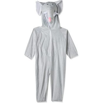Jade Elephant Jumpsuit For Kids Small Grey
