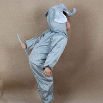 JADE Elephant Costume for kids Animal costume for Boys and Girls Elephant Jumpsuit Costume for kids party Large 