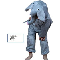 JADE Elephant Costume for kids Animal costume for Boys and Girls Elephant Jumpsuit Costume for kids party Large 
