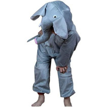 JADE Elephant Costume for kids Animal costume for Boys and Girls Elephant Jumpsuit Costume for kids party Large 