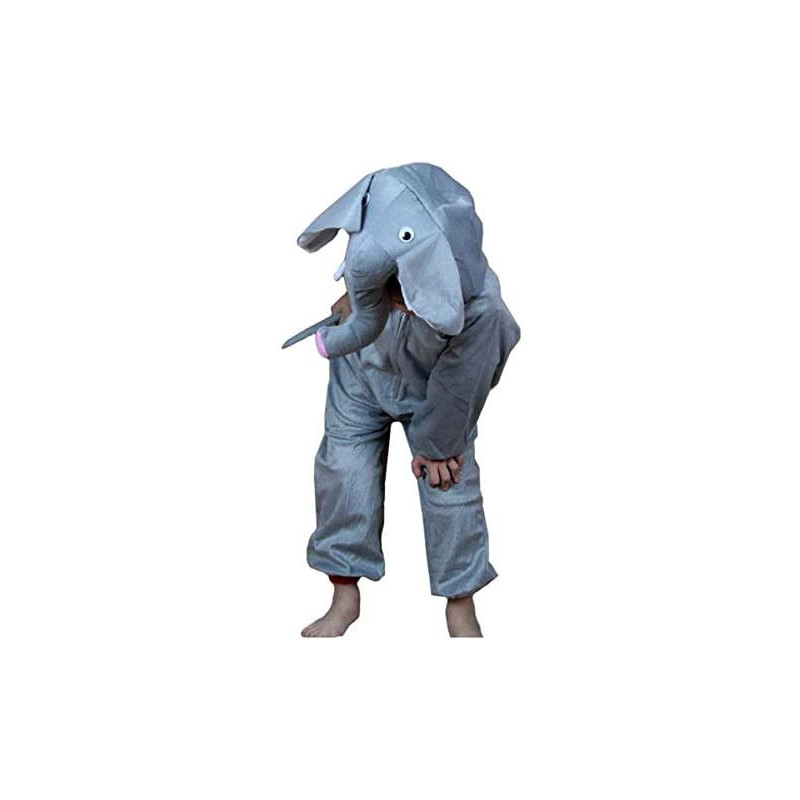 JADE Elephant Costume for kids Animal costume for Boys and Girls Elephant Jumpsuit Costume for kids party Large