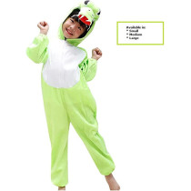 JADE Crocodile Costume for kids Animal costume for Boys and Girls Crocodile Jumpsuit Costume for kids party Large 