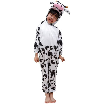JADE Cow Costume for kids Cow Jumpsuit Costume for kids party Animal Bodysuit cosplay costume Large