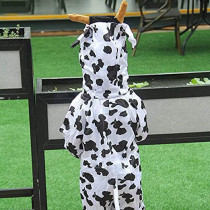 Jade Cow Costume For Kids Animal Costume For Boys And Girls Cow Jumpsuit Costume For Kids Party Medium Multi ColorBrand JADE