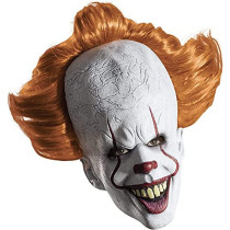 Brain Giggles Full Face Scary Mask Halloween Costume Creepy Mask Pennywise Clown Mask Horror Movie Joker Mask for Halloween