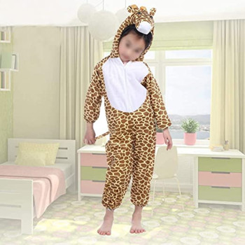 JADE Giraffe Costume for kids Giraffe Jumpsuit Costume for kids party Animal Bodysuit cosplay costume Large