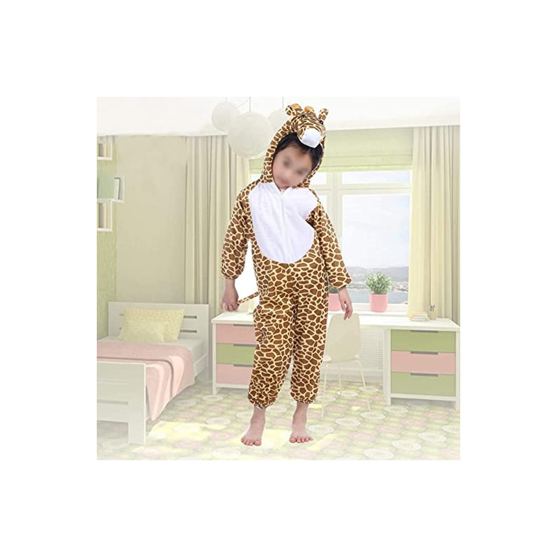 JADE Giraffe Costume for kids Giraffe Jumpsuit Costume for kids party Animal Bodysuit cosplay costume Large