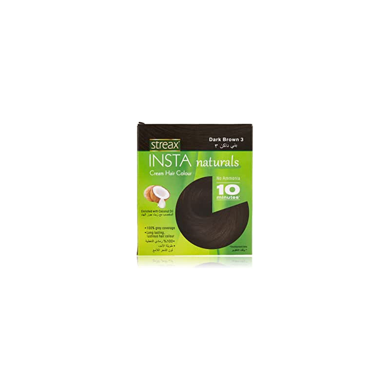 Streax Insta Cream Hair Colour Dark Brown 15 Ml