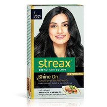 Streax Cream Hair Color Natural Black 1