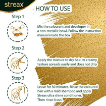 Streax Cream Hair Color Natural Black 1