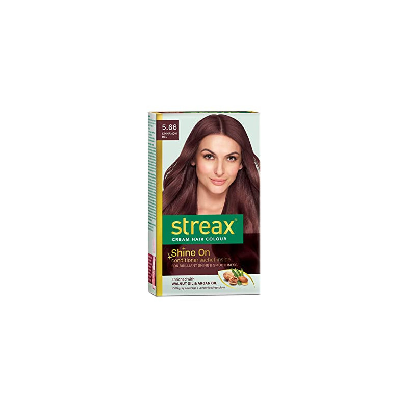 Streax Cream Hair Color Cinnamon Red 5.66