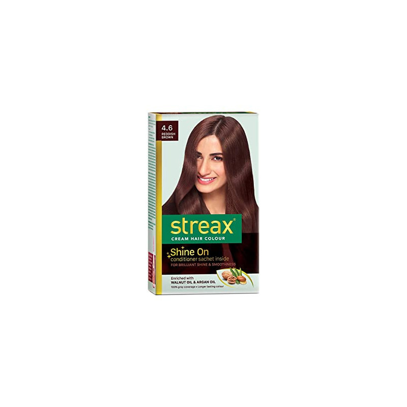 Streax Cream Hair Color Reddish Brown 4.6