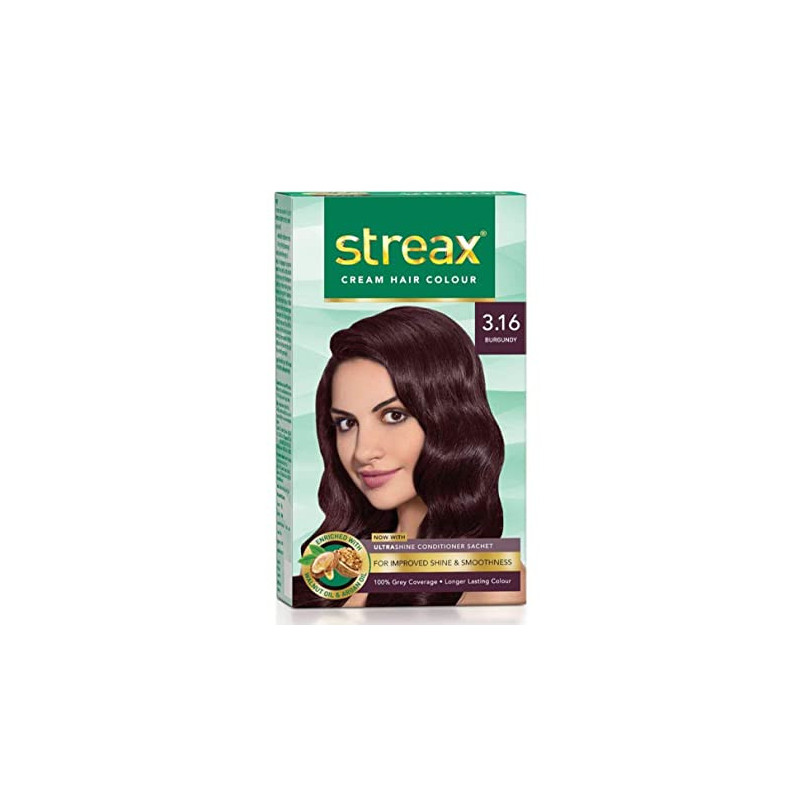 Streax Cream Hair Color Burgundy 