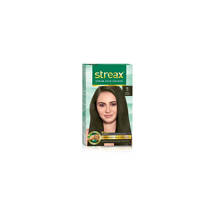 Streax Cream Hair Color Light Brown 5