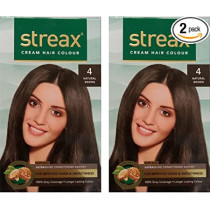 Streax Cream Hair Color Natural Brown 4