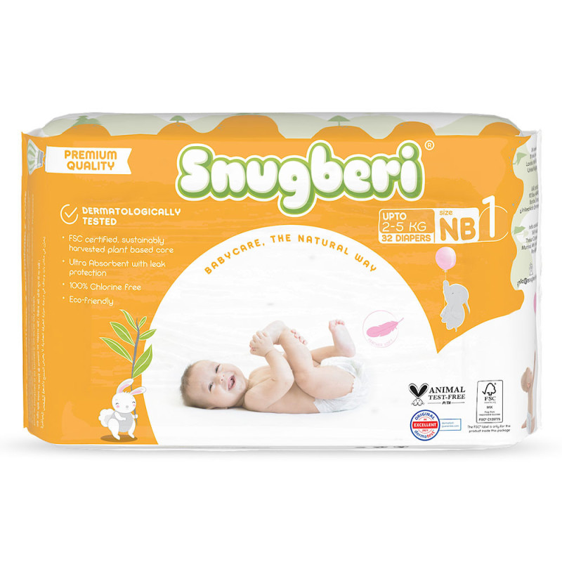 Snugberi Diaper Size 1 New Born 2 5Kg 32 S