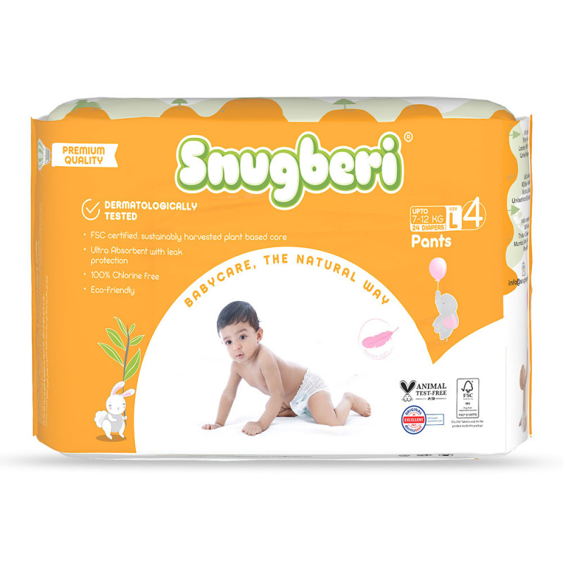 Snugberi Diaper Pants Size 4 Large 7 12 Kg 24 S