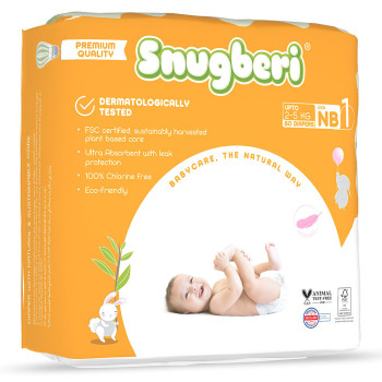 Snugberi Diaper Size 1 New Born 2 5Kg Mega Pack 80 S
