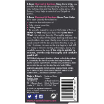 T Zone Charcoal And Bamboo Nose Pore 6 Strips