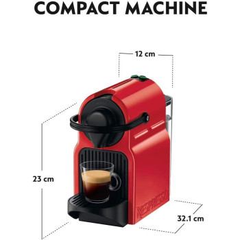 Nespresso Inissia C40 Red Coffee Machine Min 1 year manufacturer warranty