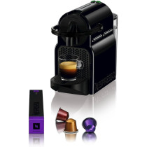 Nespresso Inissia Espresso Machine by De'Longhi with Aeroccino Espresso Machine Black D40 US BK NE
