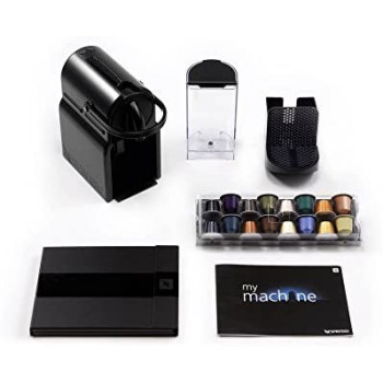 Nespresso Inissia Espresso Machine by De'Longhi with Aeroccino Espresso Machine Black D40 US BK NE