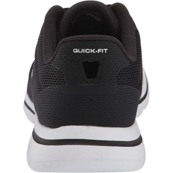 Skechers Women's Go Walk 5 Lucky Trainers, Black Textile White Trim, 37 EU