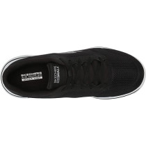 Skechers Women's Go Walk 5 Lucky Trainers, Black Textile White Trim, 37 EU