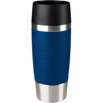TEFAL 0.36 Litre Travel Mug , Blue, Stainless Steel Plastic, K3082114