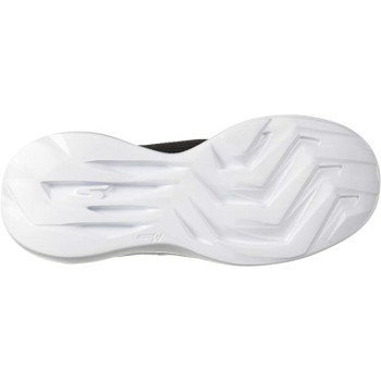 Skechers Women's Go Run Fast Valor Sneaker, Black White, 6.5