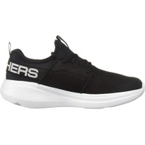 Skechers Women's Go Run Fast Valor Sneaker, Black White, 6.5