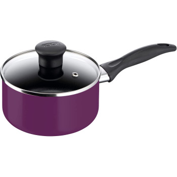 Tefal Simply Cook 9 Pcs Cooking Set, Purple, Aluminium, B093S986