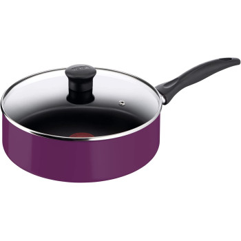 Tefal Simply Cook 9 Pcs Cooking Set, Purple, Aluminium, B093S986