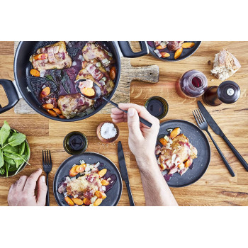 Tefal G6 Unlimited Stewpot, Black, 24 Cm, G2554602, 1