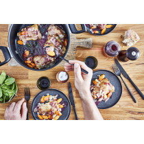 Tefal G6 Unlimited Stewpot, Black, 24 Cm, G2554602, 1