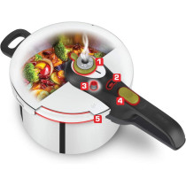 Tefal P2534239 Secure Neo Pressure Cooker, Silver, W 45.0 x H 29.8 x D 20.4 cm, 4Liter