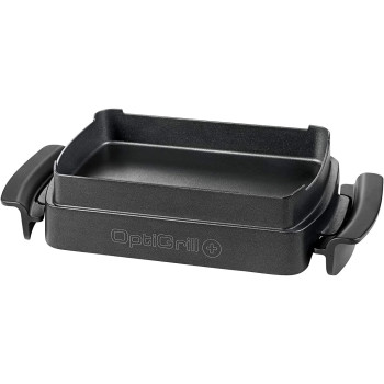 Tefal Optigrill Plus Indoor Electric Grill With Snacking And Baking Accessory, 2000 Watts, Silver, Stainless Steel, Gc715D28