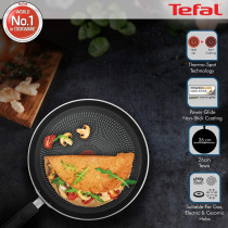 TEFAL Delicia Non Stick 26 cm Tawa Frying Pan, Black, Aluminium, B1548684