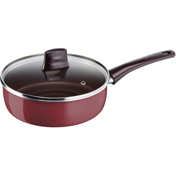 Tefal Pleasure Cooking Set of 9 Pieces, D5059752, Burgundy, Aluminum