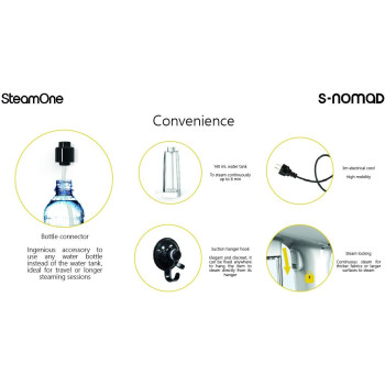Steam One Handheld Garment Steamer , portable for travel and home , Best Suitable for any fabric , compact & powerful