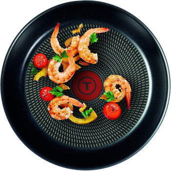 Tefal G6 Tempo Flame 28 Cm Nonstick Frypan With Thermospot, Red, Aluminium, C3040683, 24Cm