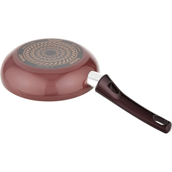 TEFAL Pleasure Non Stick 20 cm Frypan, Burgundy, Aluminum, D5020252