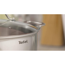 TEFAL Intuiton 5 Pcs Induction Pots and Pan Set, Stainless Steel, A702S885